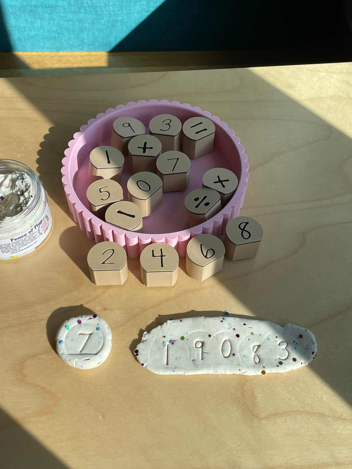 Numerals Dough Stampers