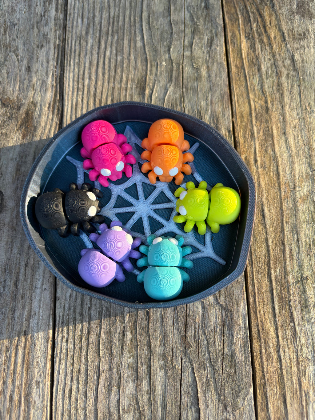 Set of Spookily Cute Spiders