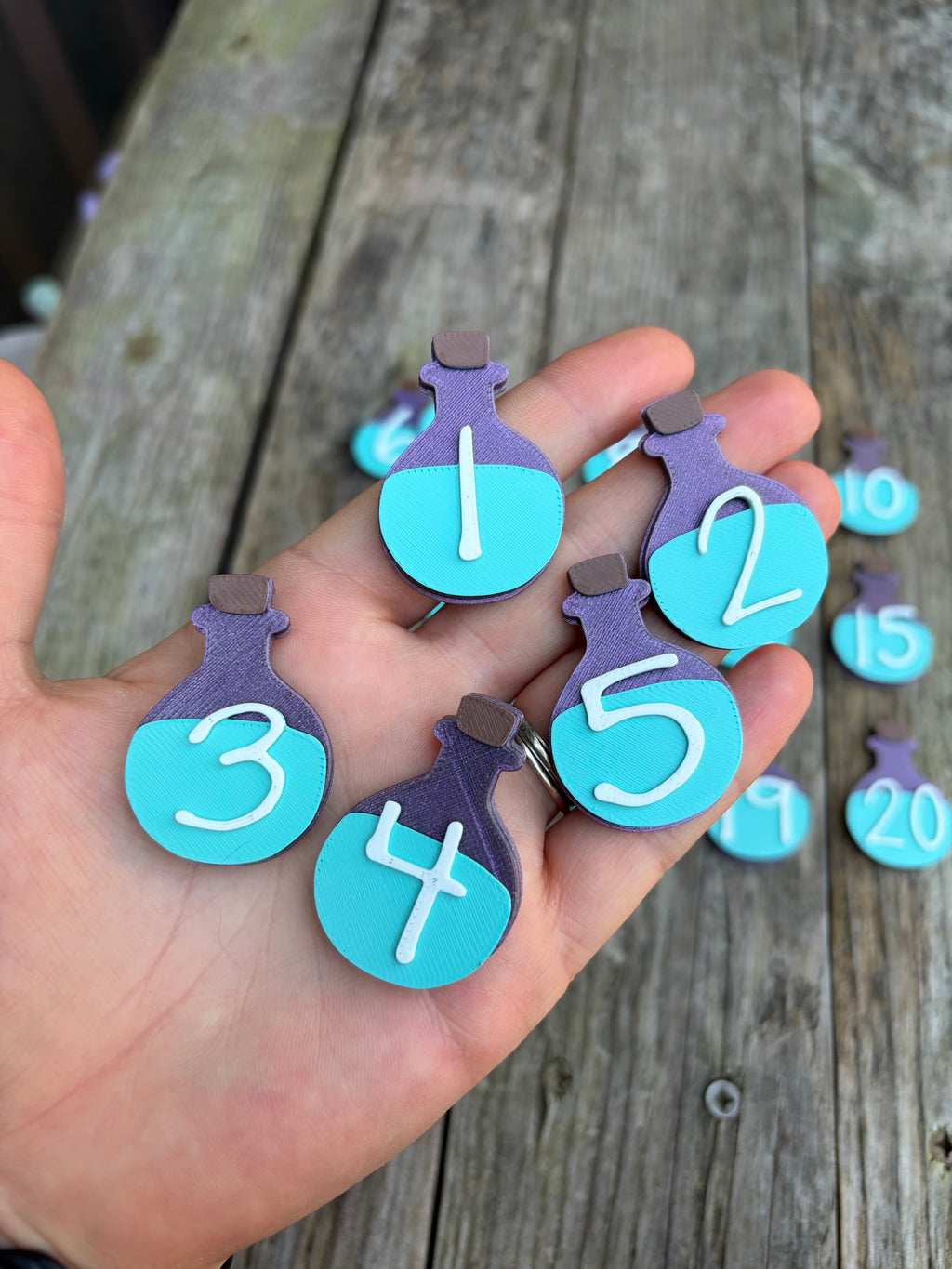 Potion Bottle Numbers