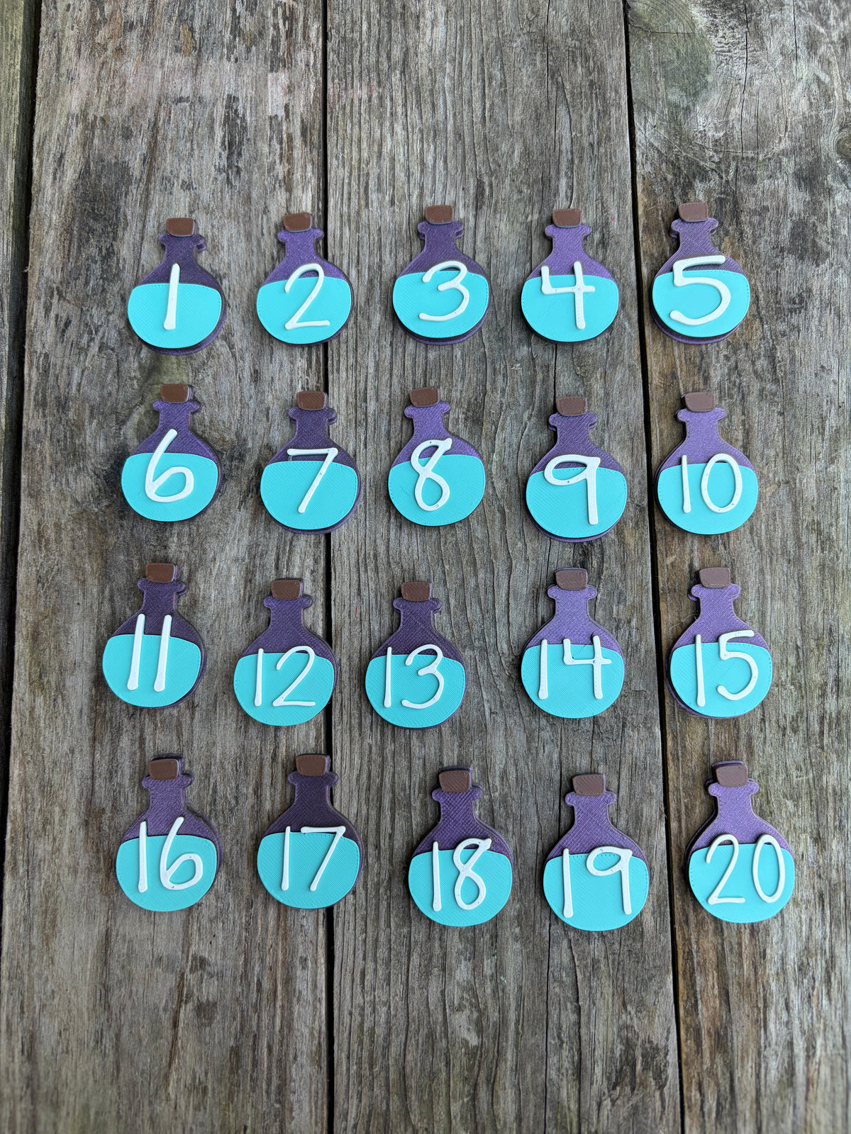 Potion Bottle Numbers