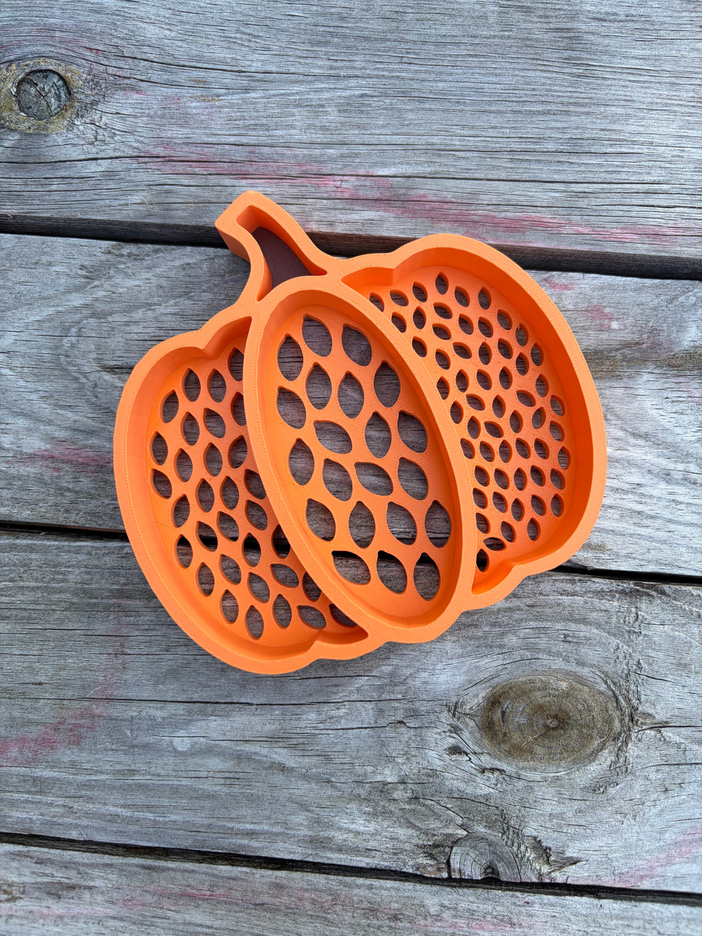 Pumpkin Sifter with Divided Sections