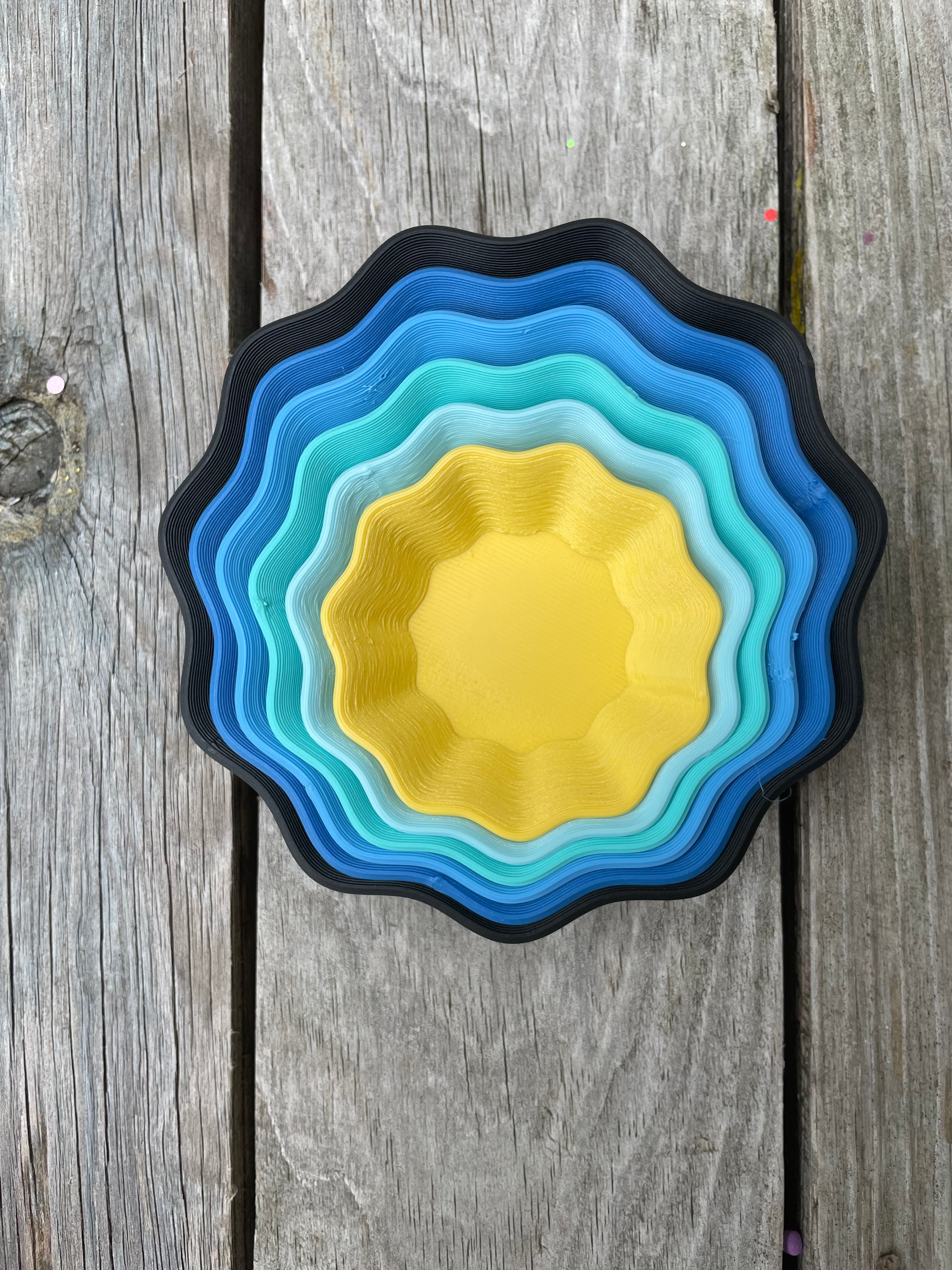 Nestled Bowls - Ocean Layers of Sandy Sets