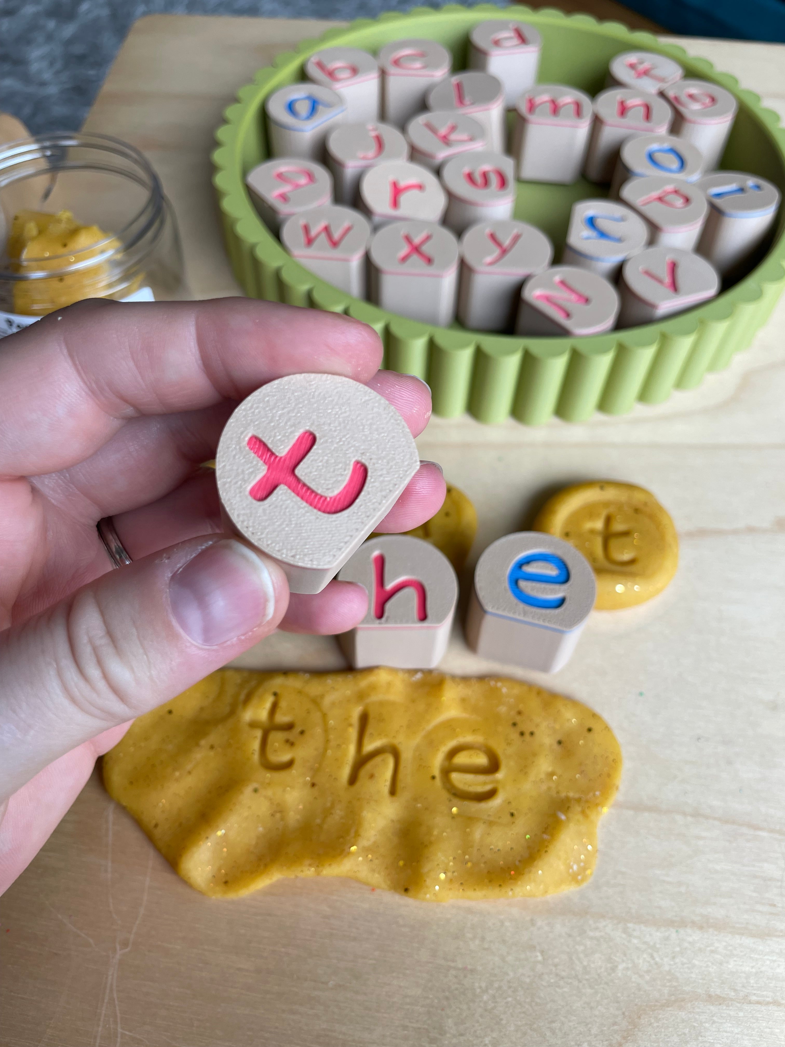 Alphabet Dough Stampers - PRINT