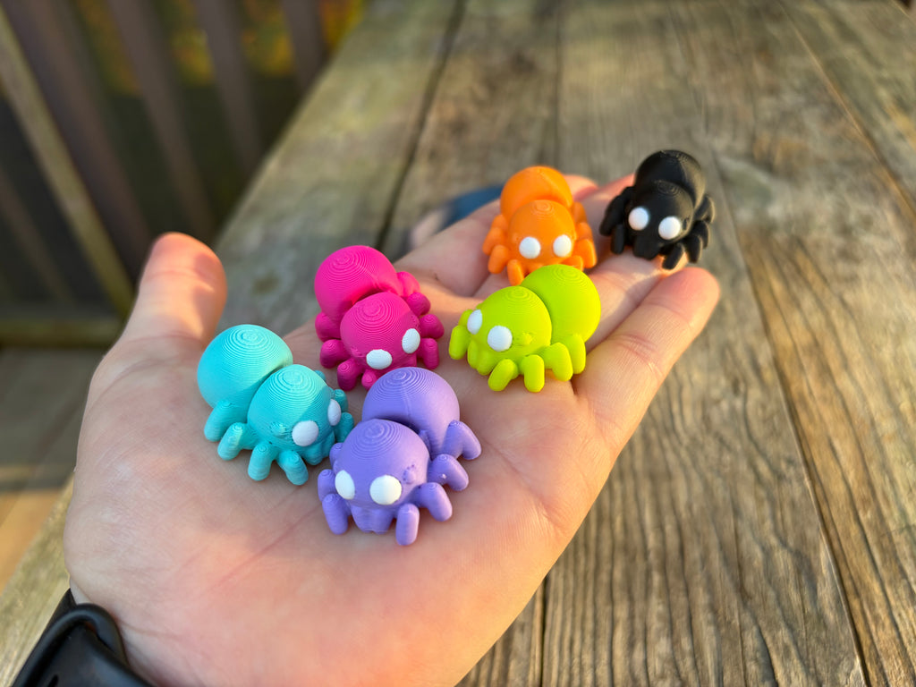 Set of Spookily Cute Spiders