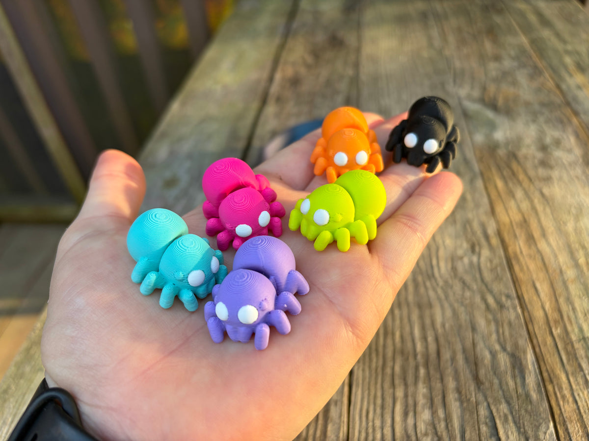 Set of Spookily Cute Spiders