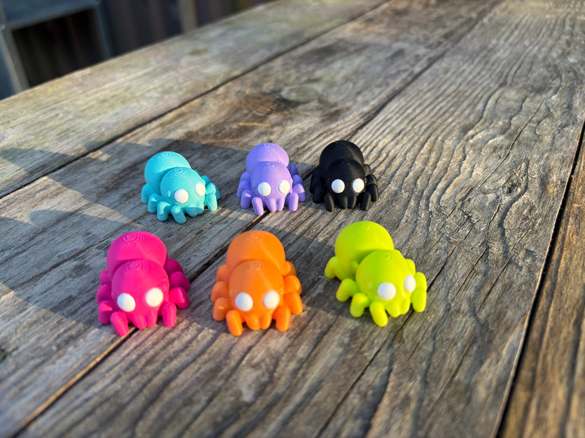 Set of Spookily Cute Spiders
