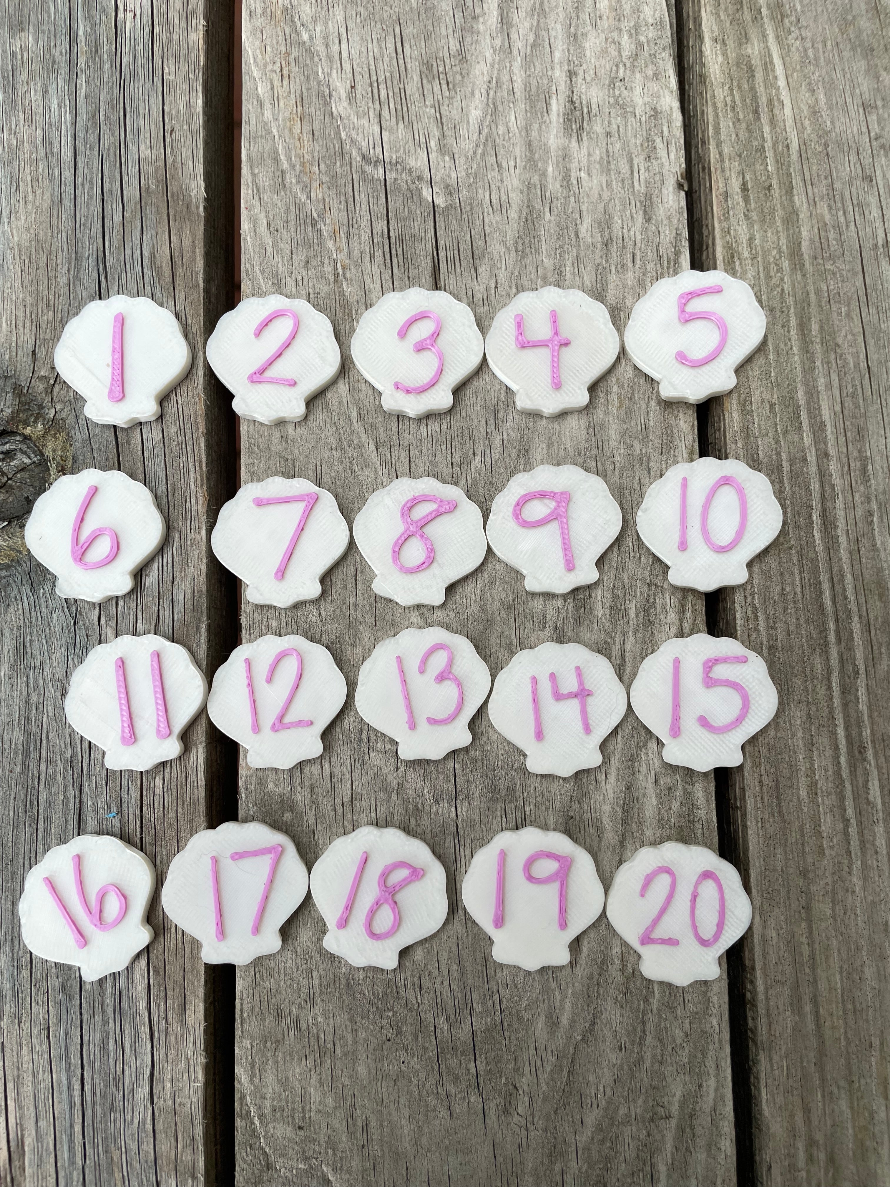 Shell Number Tiles