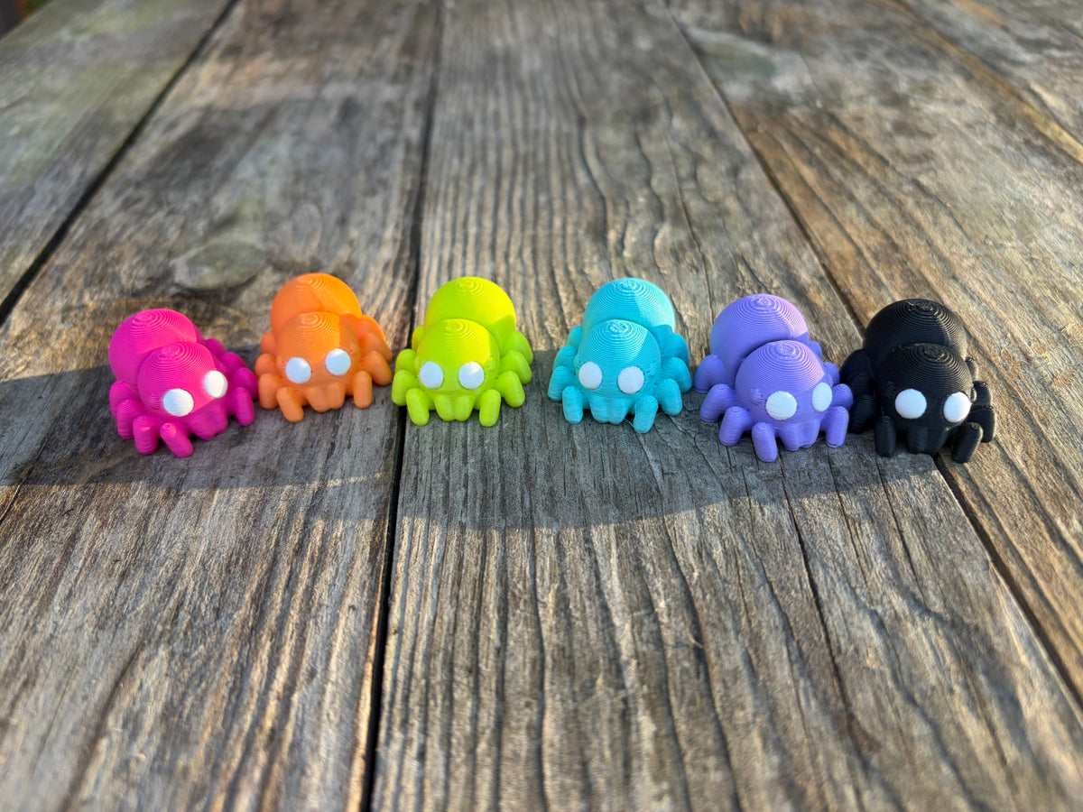 Set of Spookily Cute Spiders