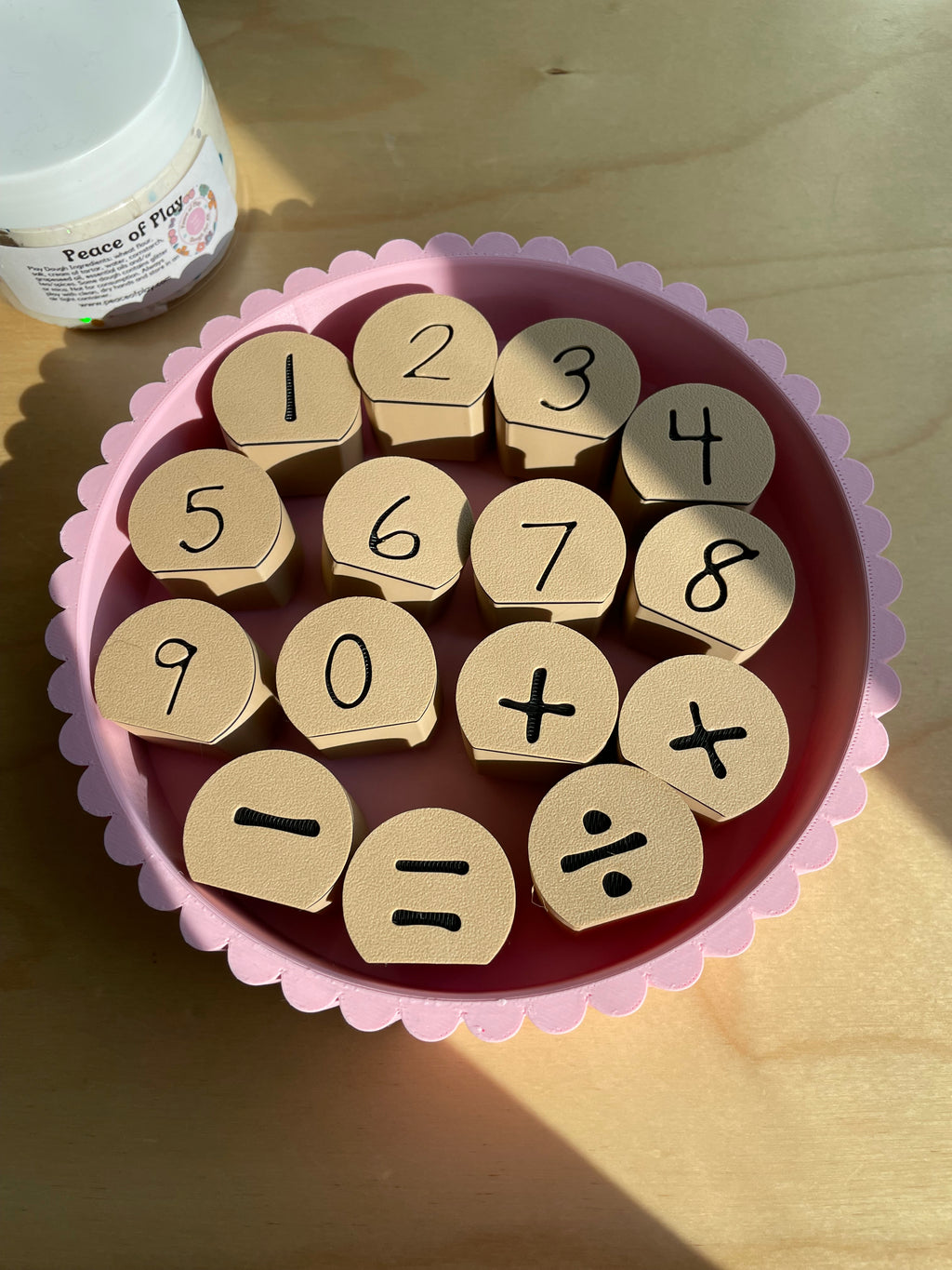 Numerals Dough Stampers