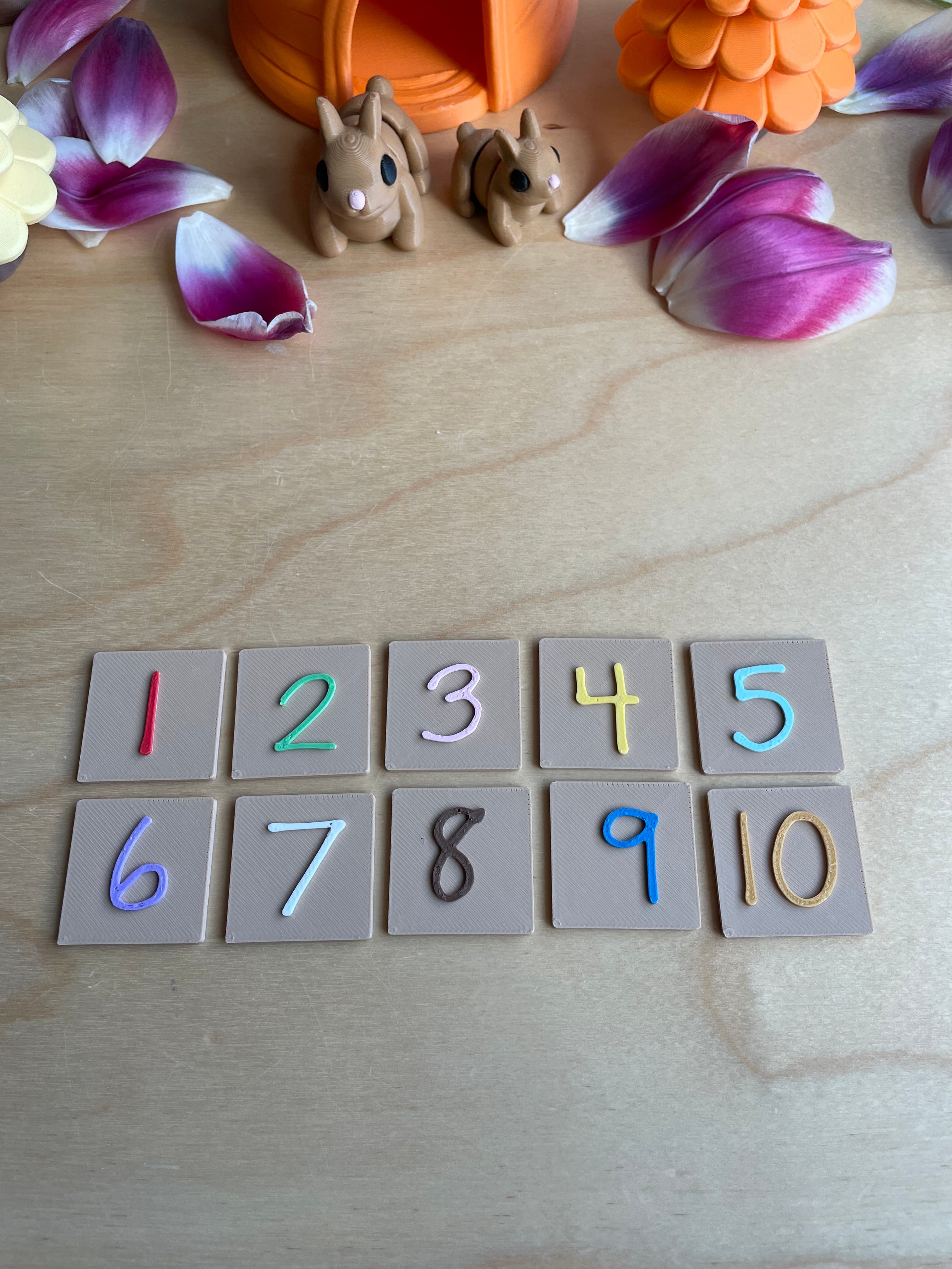 Montessori Number Tiles