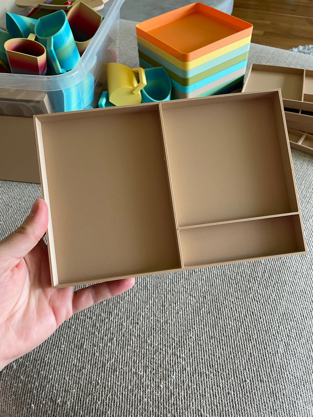 Three Part Tray