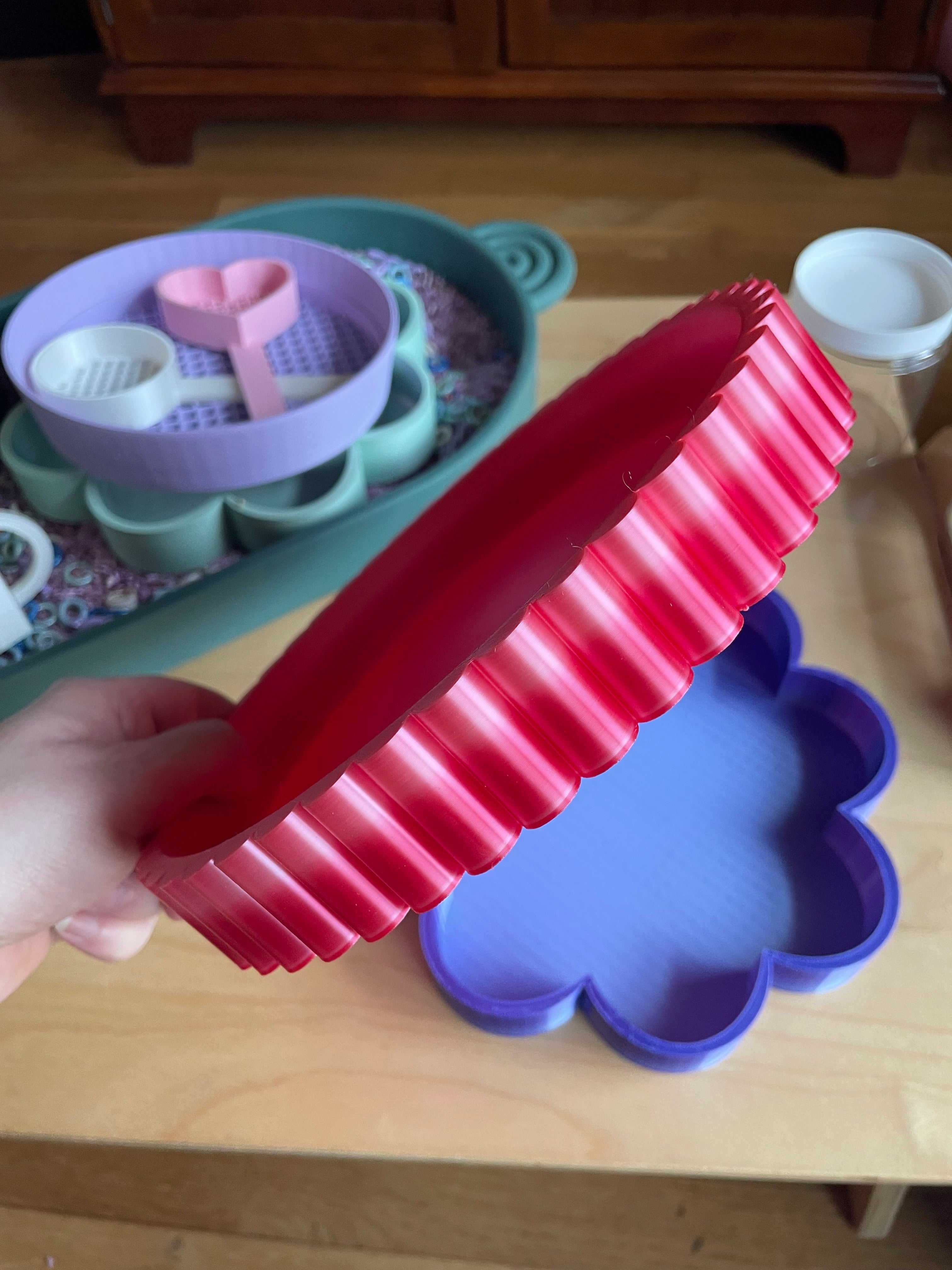 Flower Scallop Trays