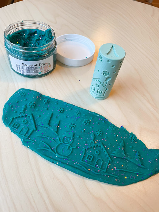 *Snowy Scene Dough Roller