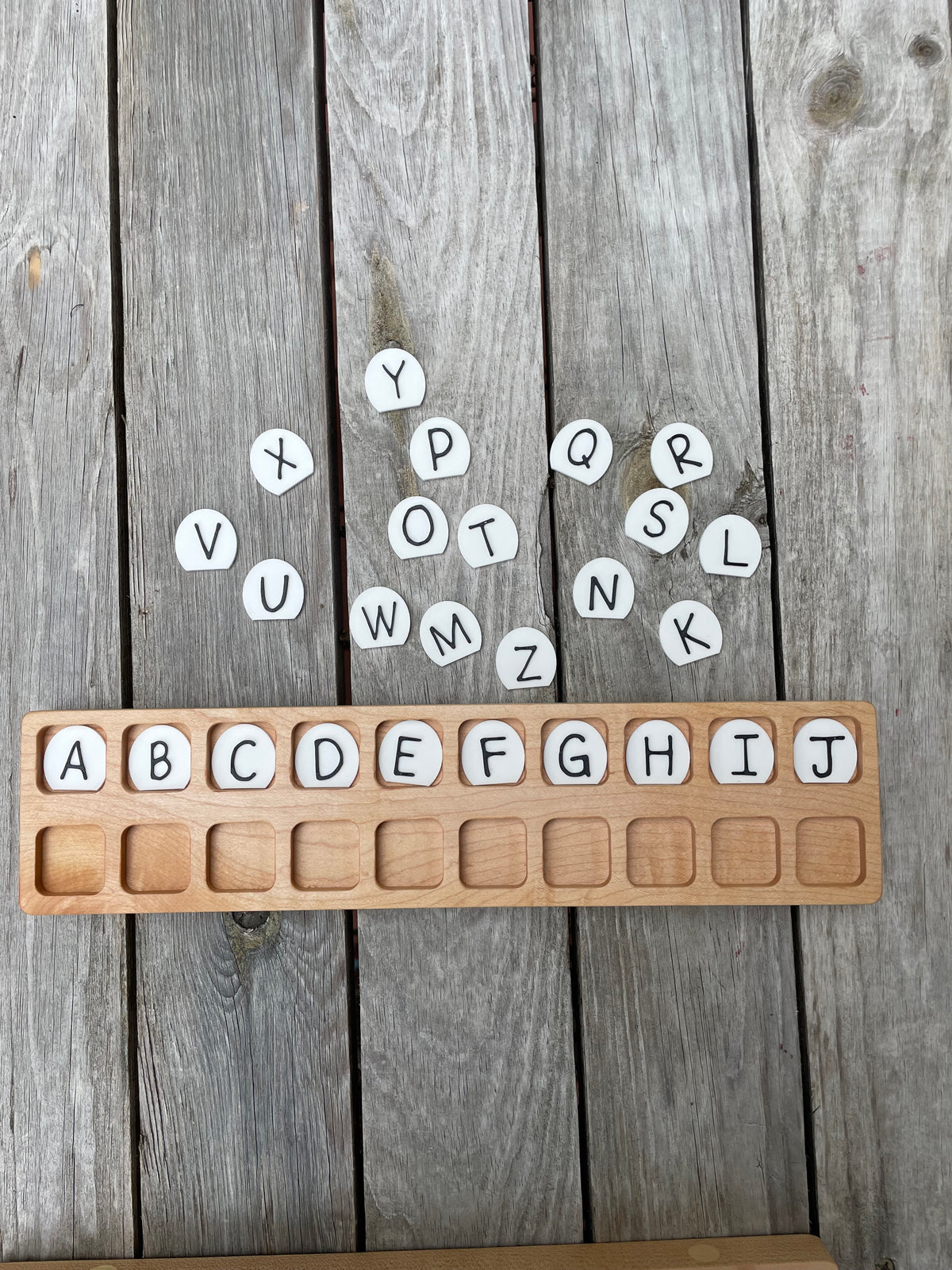 Alphabet Flat Edge Coins - Print and Cursive