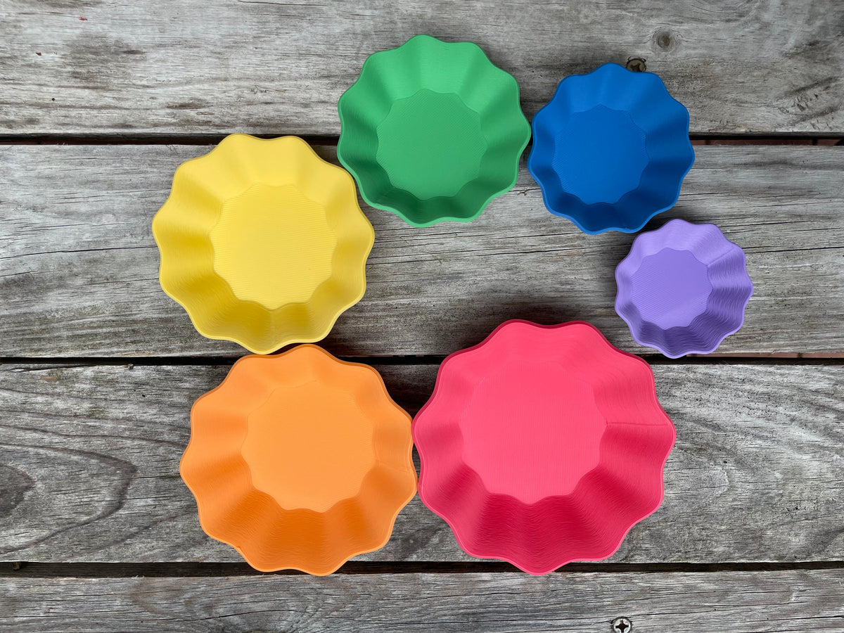 Nestled Bowls - Classic Rainbow & Neutrals