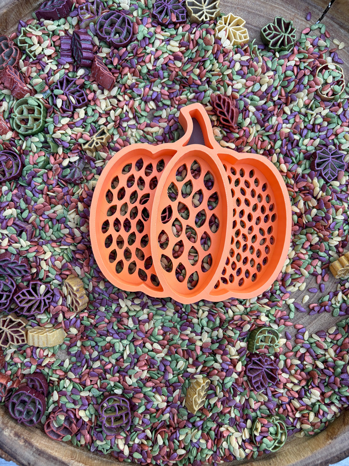 Pumpkin Sifter with Divided Sections