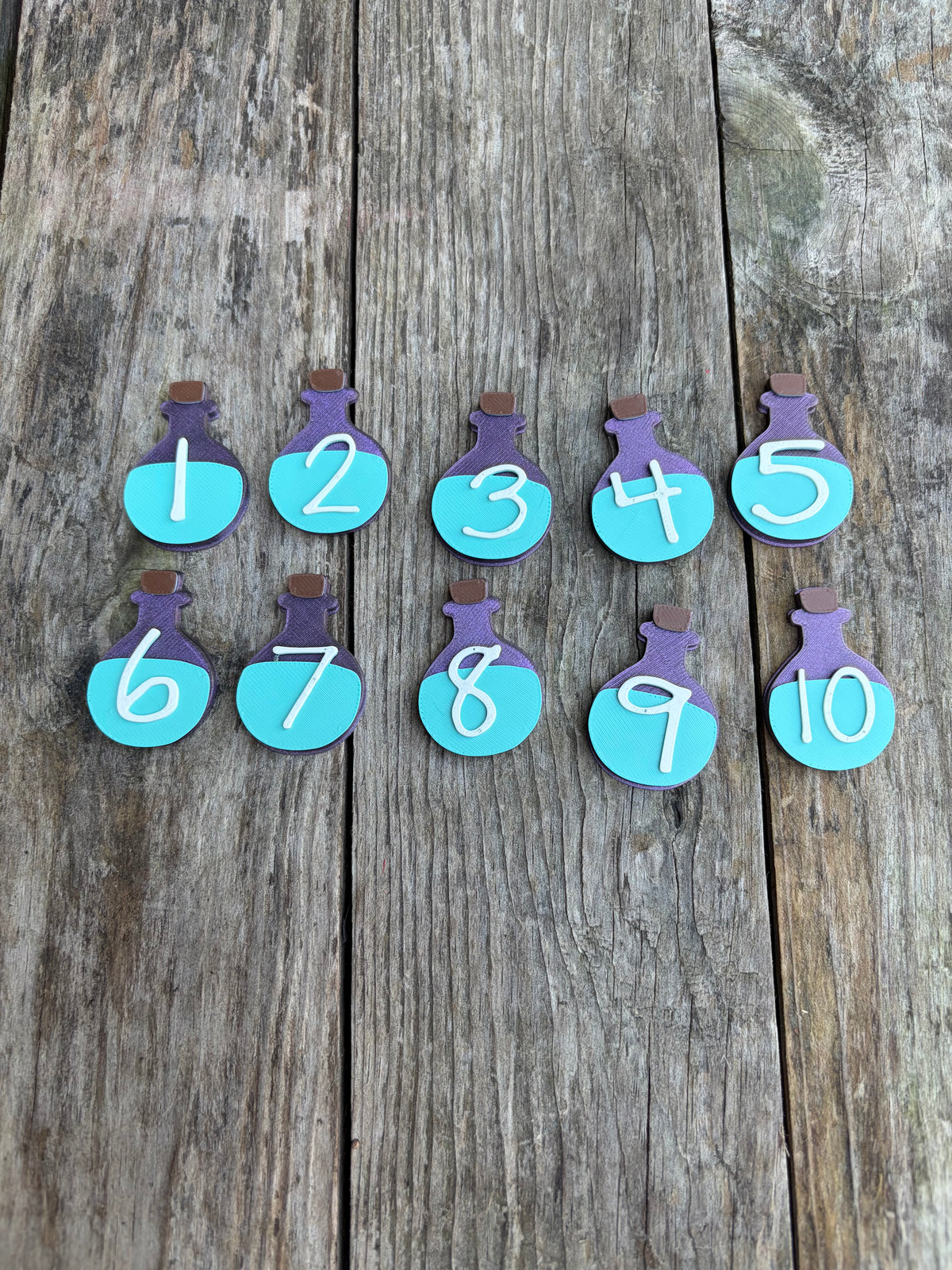 Potion Bottle Numbers